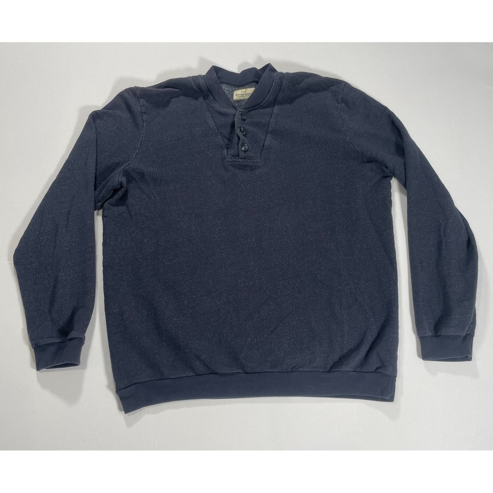 Marine‎ Layer Pacifica Stretch Twill Pullover Buttons Long Sleeve Size Large